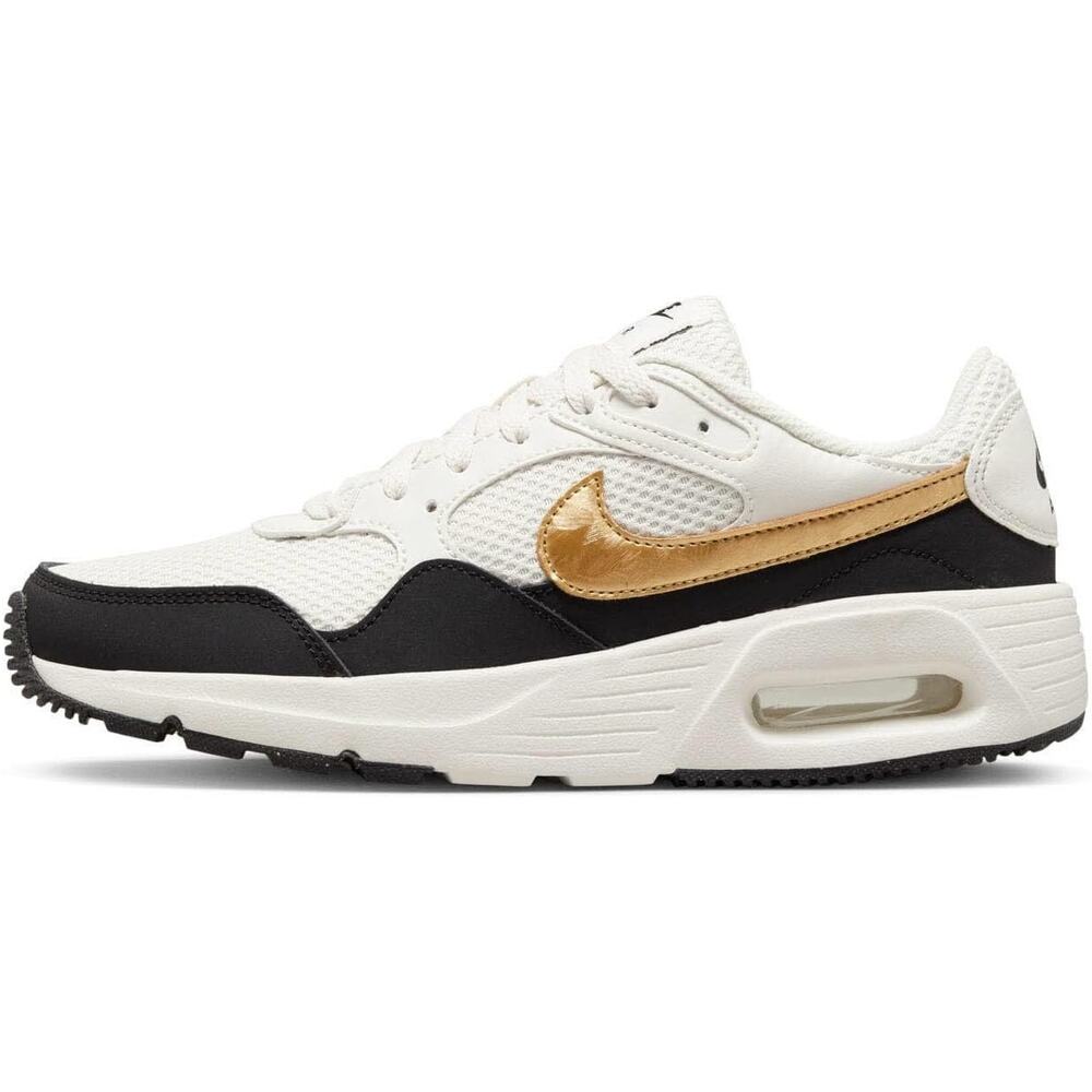 USED Nike Womens Air Max Sc Sneaker Running Sneakers ,Off White-Size 8